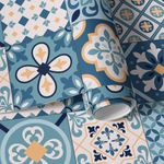 Papel de Parede Azulejo Português Azul