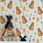 Papel de Parede Infantil Ursinhos Fofos