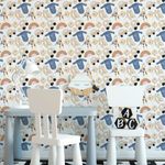 Papel de Parede Infantil Itens de Bebê