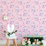 Papel de Parede Infantil Rosa com Unicórnios