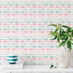 Papel de Parede Galhos de Plantas na Horizontal Coloridos