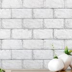 Papel de Parede Tijolos Grandes Brancos