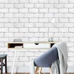Papel de Parede Tijolos Grandes Brancos