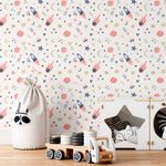 Papel de Parede Infantil Foguetes, Meteoros e Estrelas