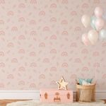 Papel de Parede Infantil Nuvens e Ramos