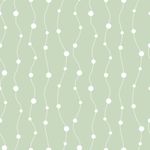 Papel de Parede Cortina de Bolinhas (Verde Bebê)