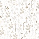 Papel de Parede Folhas Tons de de Bege