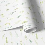 Papel de Parede Folhagens Aquarela