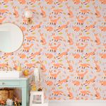 Papel de Parede Infantil Raposinhas