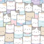 Papel de Parede Mar de Gatos