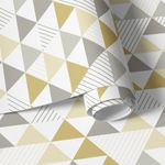 Papel de Parede Triângulos Amarelo Seco