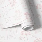 Papel de Parede Dente de Leão (Tons de Rosa Bebê)