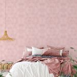 Papel de Parede Rose Gold com Linhas em Caracóis