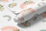 Papel de Parede Arco Íris Com Flores