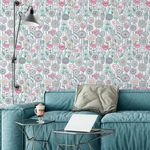 Papel de Parede Floral Delicado