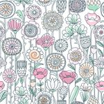 Papel de Parede Floral Delicado