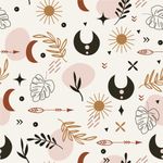 Papel De Parede Boho Abstrato