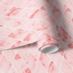 Papel de Parede Losangos Rosa Claro
