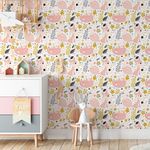 Papel de Parede Infantil Raposinhas Baby