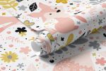 Papel de Parede Infantil Raposinhas Baby