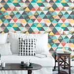 Papel de Parede Triângulos Tropicais