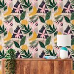 Papel de Parede Folhagens Colagem