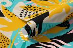 Papel de Parede Folha Abstrata Tropical