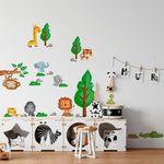 Adesivo de Parede Infantil Animais Safari