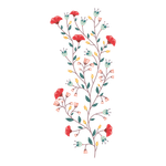 Adesivo de Parede Floral