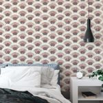 Papel de Parede Arcos Abstratos Gold Rose