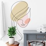 Adesivo de Parede Mulher Linhas feminino