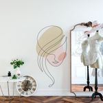 Adesivo de Parede Mulher Linhas feminino