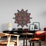 Adesivo de Parede Mandala Hamsa Mão de Fátima