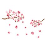 Adesivo de Parede Infantil Galho Flores Cerejeira