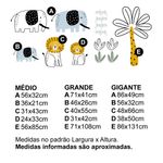 Adesivo de Parede Infantil Safari Elefante e Leão