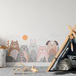 Adesivo de Parede Infantil Animais