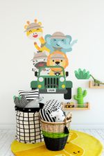 Adesivo de Parede Infantil Safari Baby
