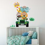 Adesivo de Parede Infantil Safari Baby