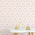 Papel de Parede Infantil Corações