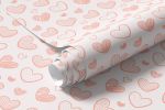 Papel de Parede Infantil Corações