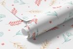 Papel de Parede Infantil Ramos Coloridos