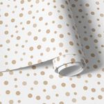 Papel de Parede Infantil Bolinhas Tons de Nude