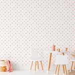 Papel de Parede Infantil Bolinhas Tons de Rosa