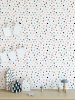 Papel de Parede Infantil Bolinhas Assimétricas