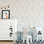 Papel de Parede Infantil Bolinhas Assimétricas