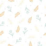 Papel de Parede Infantil Ramos Coloridos Tons Pastéis