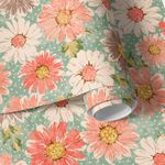 Papel de Parede Floral Vintage