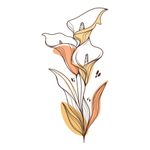 Adesivo de Parede Floral Boho Tulipas