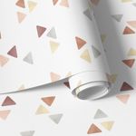Papel de Parede Triângulos Minimalistas Aquarela