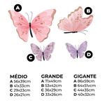 Adesivo de Parede Infantil Borboletas Aquarela